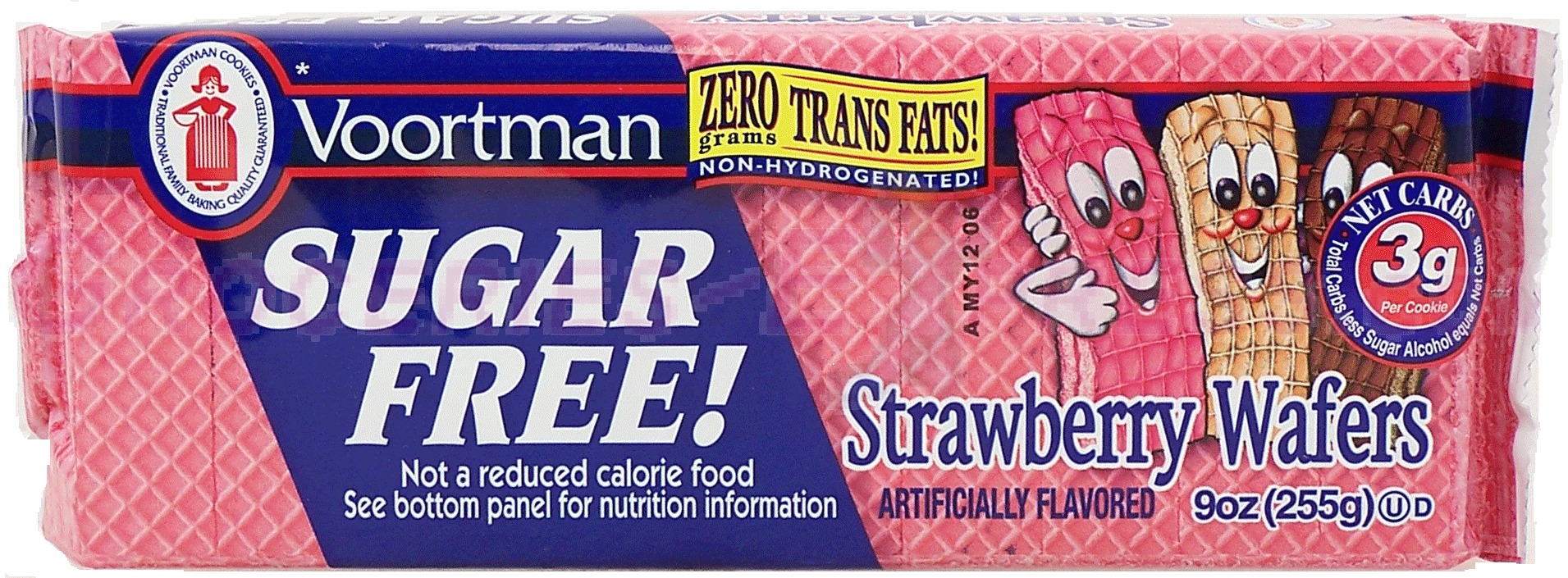 Voortman&nbsp;&nbsp;sugar free strawberry wafer cookies Full-Size Picture
